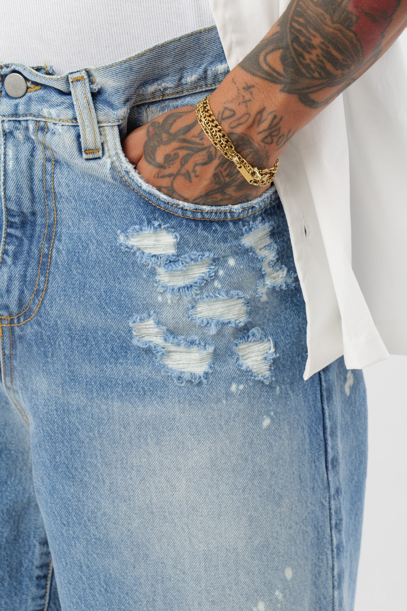 Baggy Shorts Blau