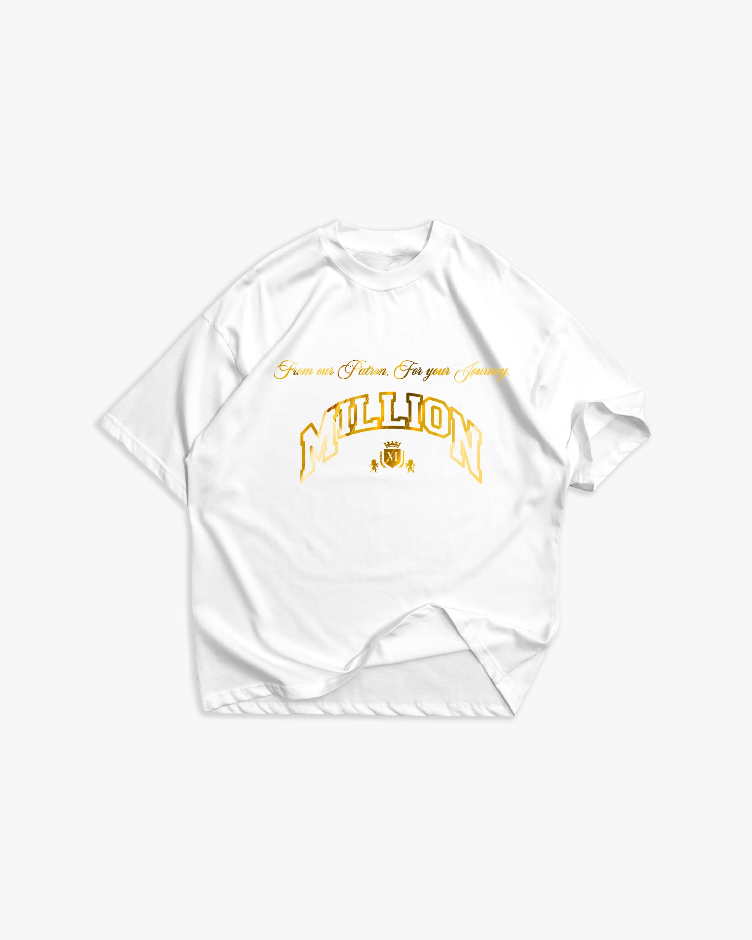 Weißes T-Shirt mit schwarzem Logo