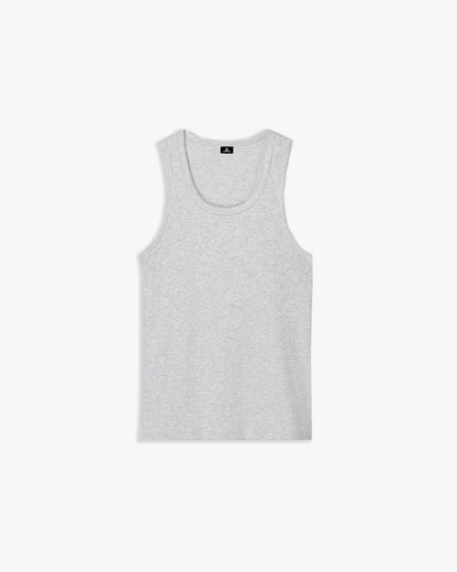 Graues geripptes Tanktop