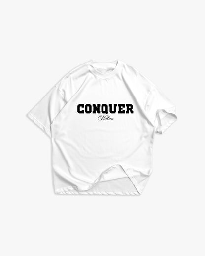 Weißes T-Shirt mit schwarzem Logo
