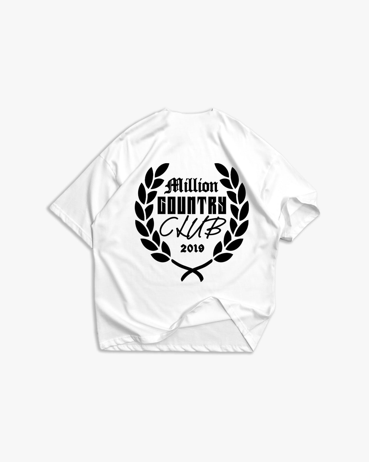 Weißes T-Shirt mit schwarzem Logo