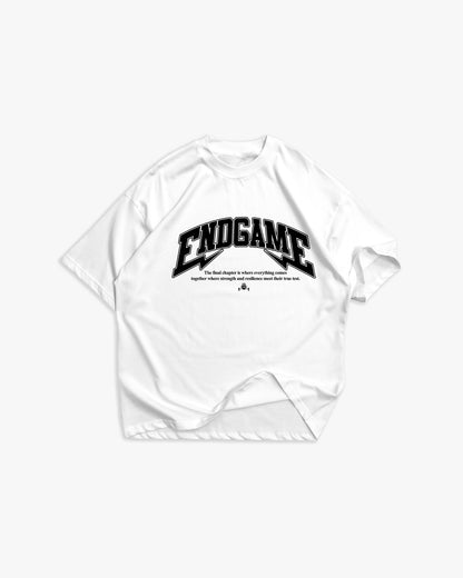 Weißes T-Shirt mit schwarzem Logo