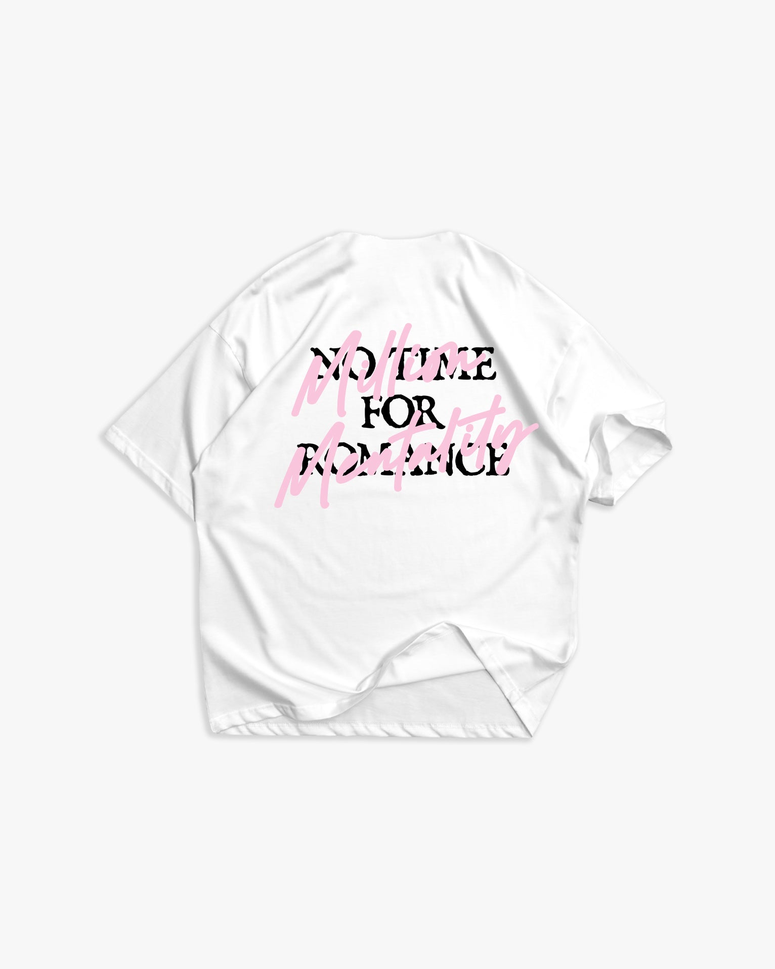 Weißes T-Shirt mit schwarzem Logo