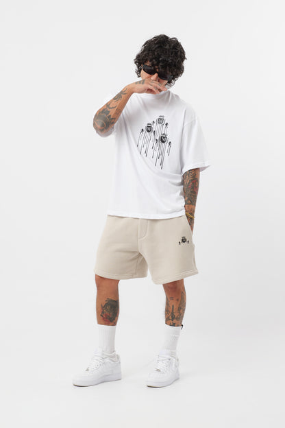 Schwarzes T-Shirt mit schwarzem Logo