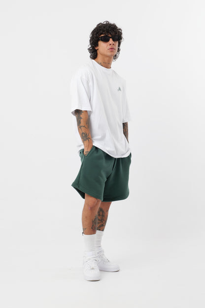 Schwarzes T-Shirt mit schwarzem Logo