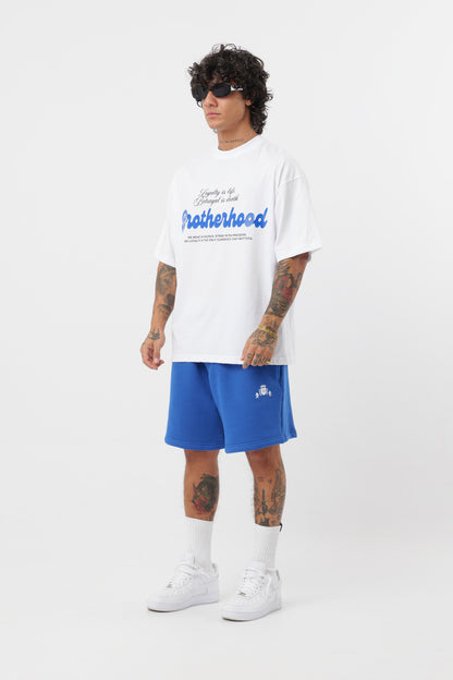 Weißes T-Shirt mit schwarzem Logo