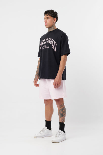 Weißes T-Shirt mit schwarzem Logo
