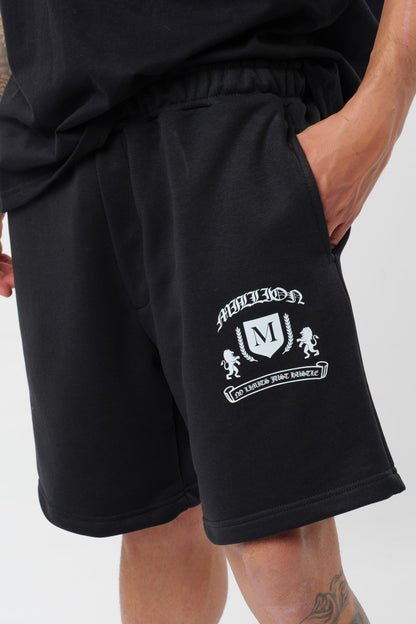Schwarzes T-Shirt mit schwarzem Logo