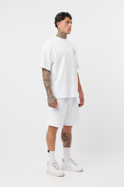 Schwarzes T-Shirt mit schwarzem Logo