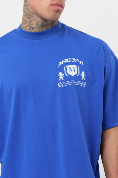 Weißes T-Shirt mit schwarzem Logo