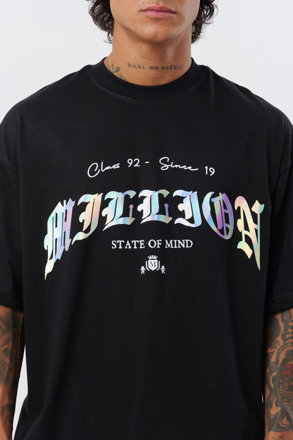 Weißes T-Shirt mit schwarzem Logo