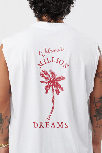 Weißes T-Shirt mit schwarzem Logo