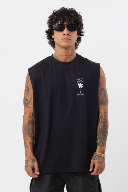 Weißes T-Shirt mit schwarzem Logo