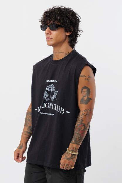 Weißes T-Shirt mit schwarzem Logo