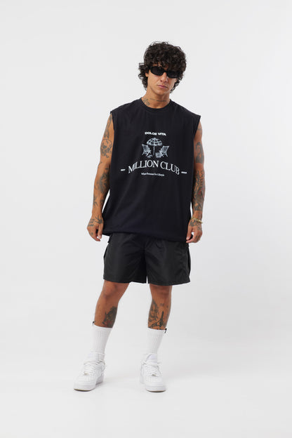 Weißes T-Shirt mit schwarzem Logo