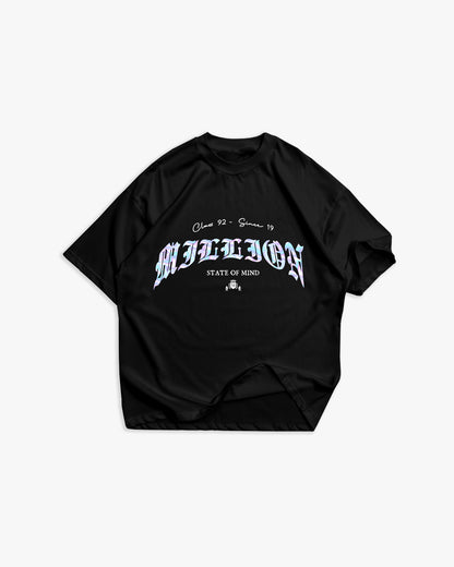 Weißes T-Shirt mit schwarzem Logo